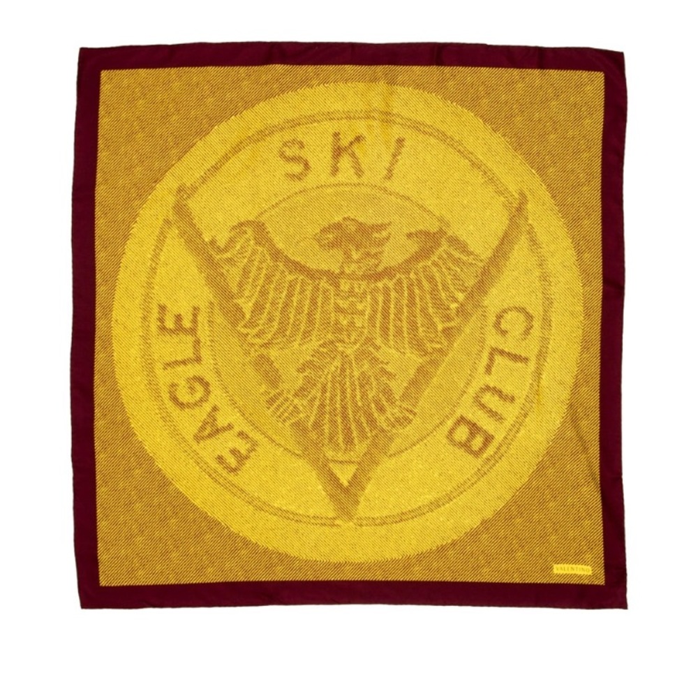 VALENTINO scarf in yellow and brown